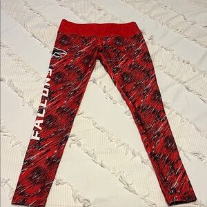 NFL Team Apparel Atlanta Falcons Leggings Size M Red Athletic